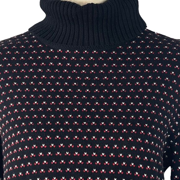 Karen Scott XX-Large Turtleneck Sweater Tight Knit Long Sleeve Stretch Black New - Picture 2 of 8